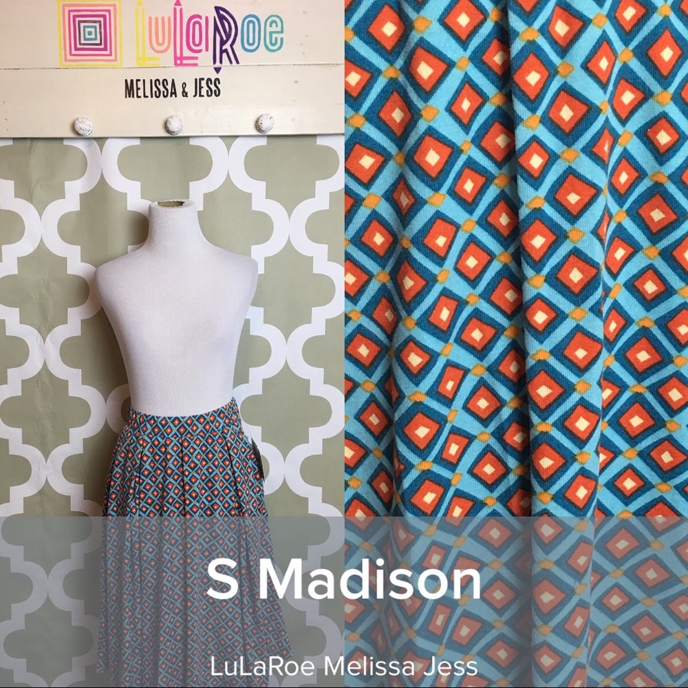LuLaRoe Madison skirt, size small, NWT.